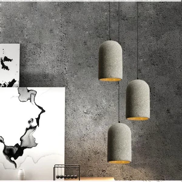 Nordic Ins Pendant Lamp for Dining Room Bedroom Study Mall Unique Cement hanglamp woonkamer home decor Pendant Light - Image 2