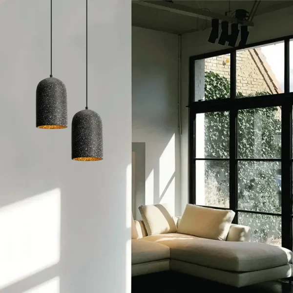 Nordic Ins Pendant Lamp for Dining Room Bedroom Study Mall Unique Cement hanglamp woonkamer home decor Pendant Light - Image 3
